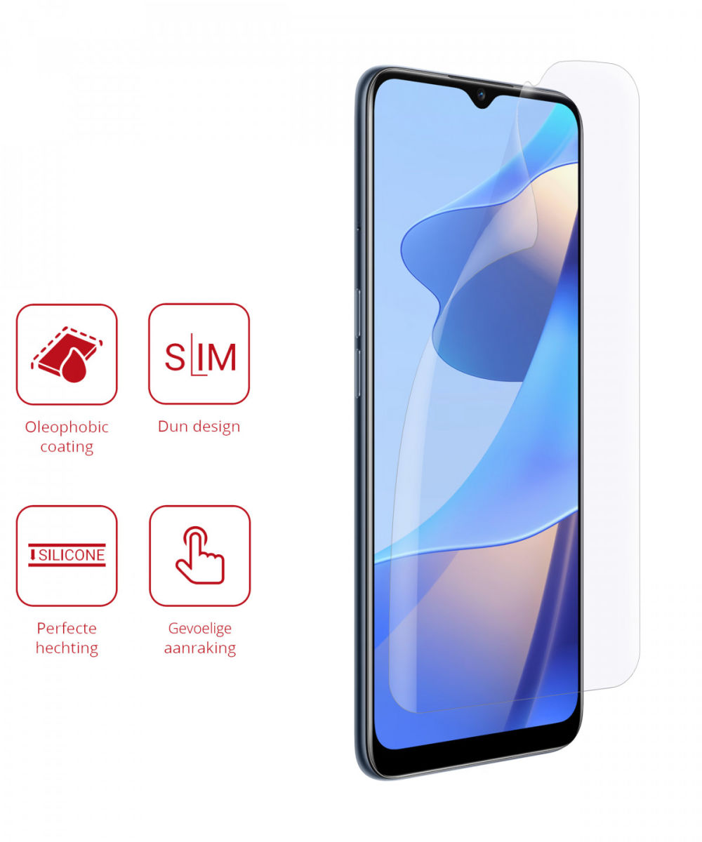 Rosso Oppo A16/A16s/Oppo A54S Ultra Clear Screen Protector Duo Pack afbeelding 2