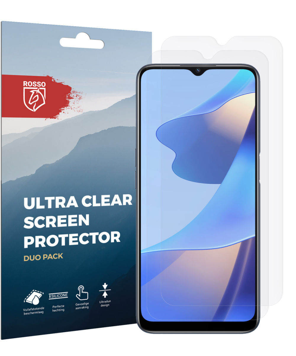 Rosso Oppo A16/A16s/Oppo A54S Ultra Clear Screen Protector Duo Pack afbeelding 8