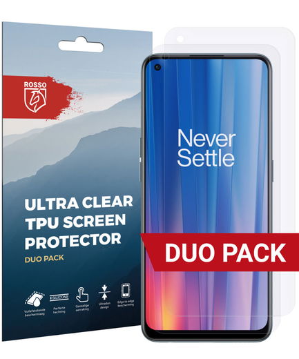 Rosso OnePlus Nord CE 2 5G Ultra Clear Screen Protector Duo Pack afbeelding 1