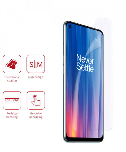 Rosso OnePlus Nord CE 2 5G Ultra Clear Screen Protector Duo Pack afbeelding 2