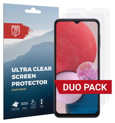 Rosso Samsung Galaxy A13 4G Ultra Clear Screen Protector Duo Pack afbeelding