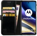 Rosso Element Motorola Moto G51 Hoesje Book Cover Wallet Zwart