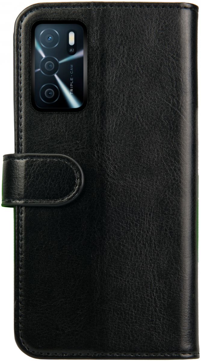 Rosso Element Oppo A16 / A16s / A54s Hoesje Book Cover Wallet Zwart afbeelding 2