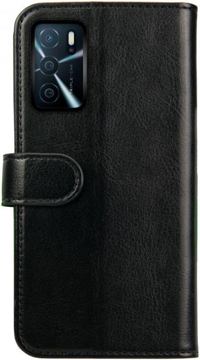 Rosso Element Oppo A16 / A16s / A54s Hoesje Book Cover Wallet Zwart afbeelding 2