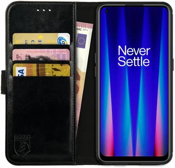Rosso Element OnePlus Nord CE 2 5G  Hoesje Book Cover Wallet Zwart