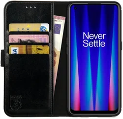 Rosso Element OnePlus Nord CE 2 5G  Hoesje Book Cover Wallet Zwart afbeelding
