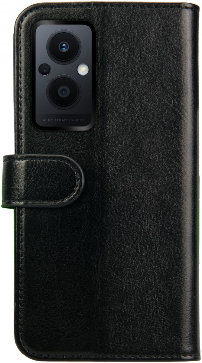 Rosso Element Oppo Reno 8 Lite Hoesje Book Cover Wallet Zwart afbeelding 2