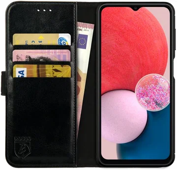 Rosso Element Samsung Galaxy A13 4G Hoesje Book Cover Zwart