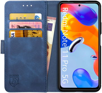 Rosso Element Xiaomi Redmi Note 11 Pro 5G Book Cover Wallet Blauw