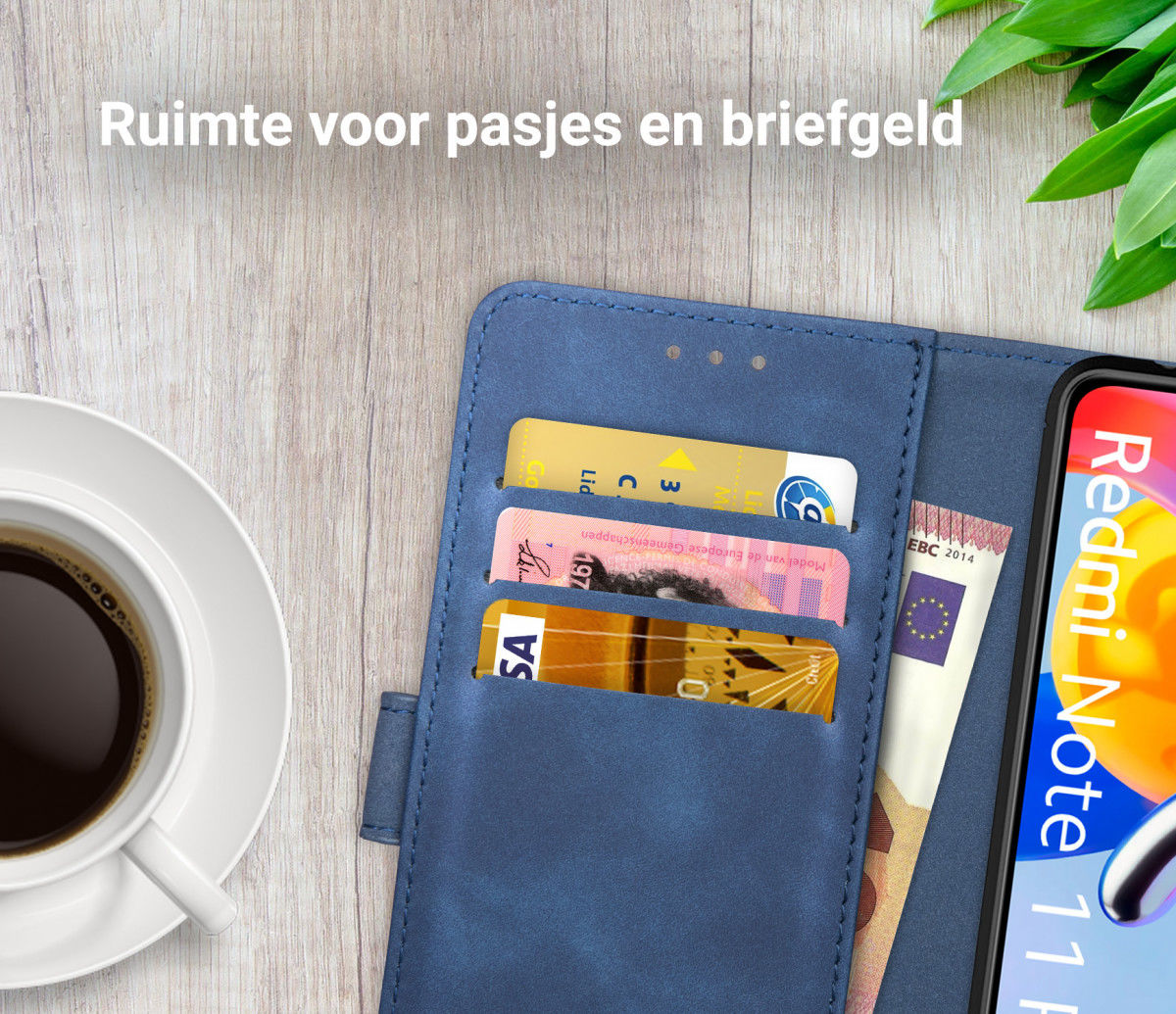 Rosso Element Xiaomi Redmi Note 11 Pro 5G Book Cover Wallet Blauw afbeelding 10