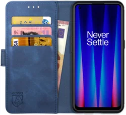 Rosso Element OnePlus Nord CE 2 5G Hoesje Book Cover Wallet Blauw afbeelding