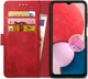 Rosso Element Samsung Galaxy A13 4G Hoesje Book Cover Rood afbeelding 1