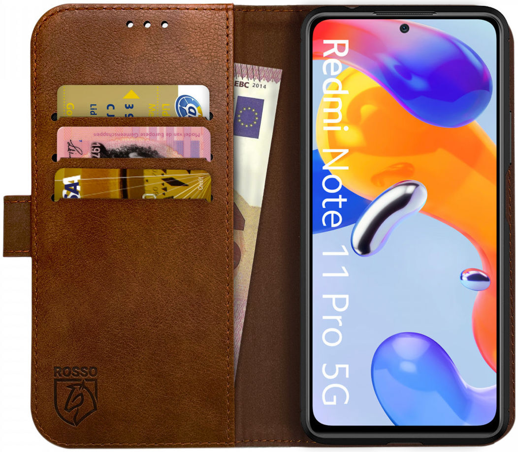 Rosso Element Xiaomi Redmi Note 11 Pro 5G Book Cover Wallet Bruin afbeelding 1