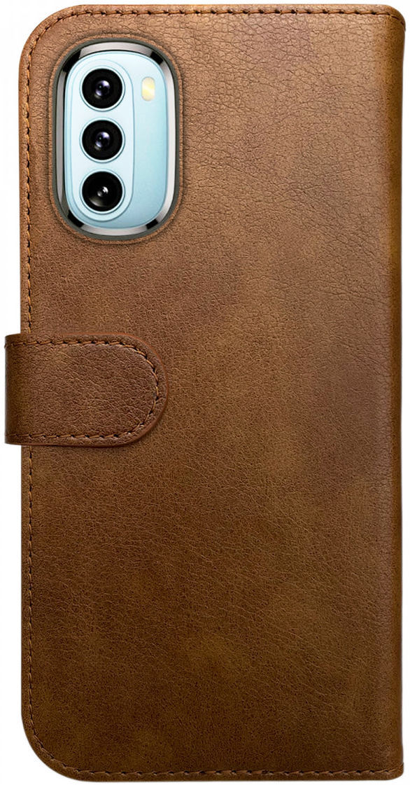 Rosso Element Motorola Moto G51 Hoesje Book Cover Wallet Bruin afbeelding 2