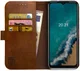 Rosso Element Nokia G50 Hoesje Book Cover Wallet Bruin afbeelding 1