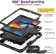 Samsung Galaxy Tab A8 Hoes met Screen Protector en Handriem Zwart afbeelding 2