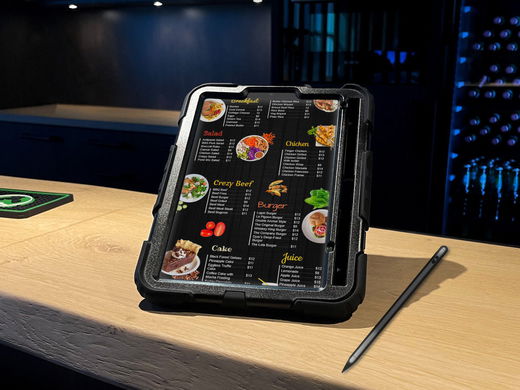 Samsung Galaxy Tab S7+ / S8+ Hoes met Screen Protector en Handriem Zwart afbeelding 4