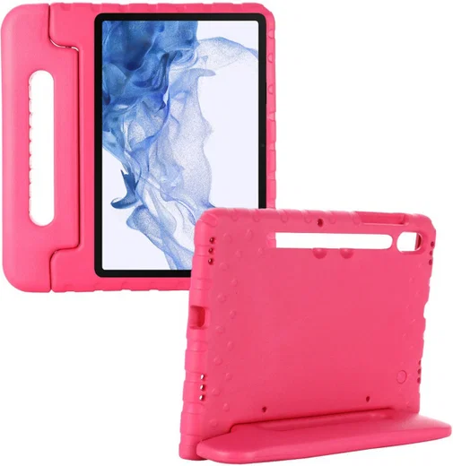Samsung Galaxy Tab S8 / S7 Kinder Tablethoes met Handvat Roze afbeelding 8