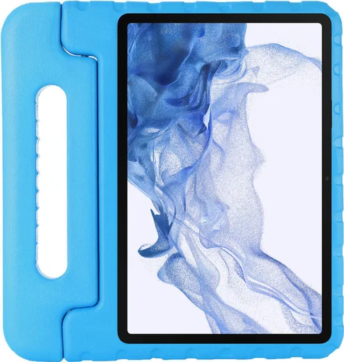 Samsung Galaxy Tab S8 / S7 Kinder Tablethoes met Handvat Blauw afbeelding 1