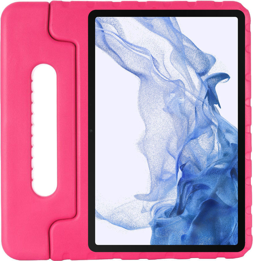 Samsung Galaxy Tab S7+/S7 FE / S8+ Kinder Tablethoes met Handvat Roze afbeelding 1