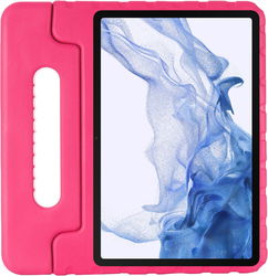 Samsung Galaxy Tab S7+/S7 FE / S8+ Kinder Tablethoes met Handvat Roze afbeelding