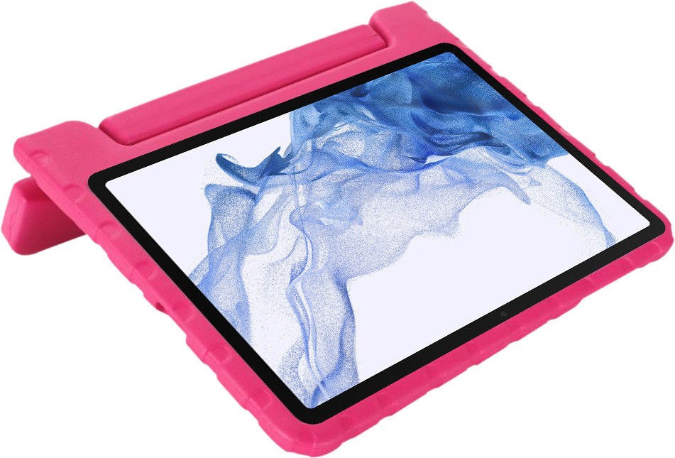 Samsung Galaxy Tab S7+/S7 FE / S8+ Kinder Tablethoes met Handvat Roze afbeelding 7