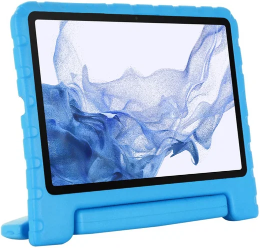Samsung Galaxy Tab S8+ / S7+ / S7 FE Kinder Tablethoes met Handvat Blauw afbeelding 2