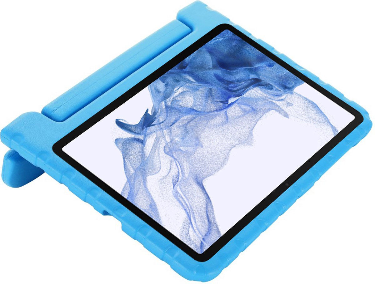 Samsung Galaxy Tab S8+ / S7+ / S7 FE Kinder Tablethoes met Handvat Blauw afbeelding 7