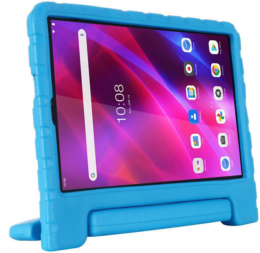 Lenovo Tab K10 Kinder Tablethoes met Handvat Blauw afbeelding 2