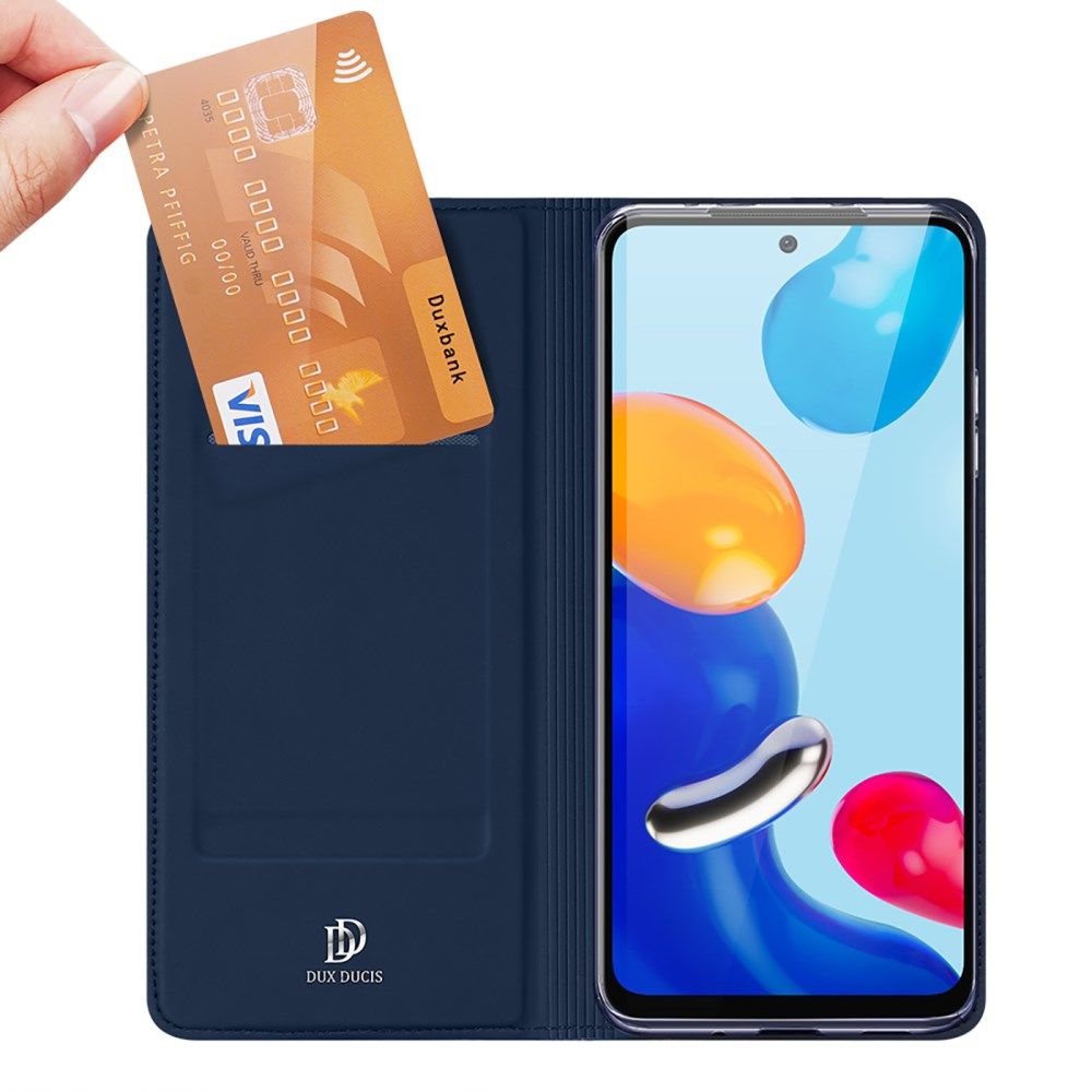 Dux Ducis Skin Pro Xiaomi Redmi Note 11 / 11S Hoesje Portemonnee Blauw afbeelding 2