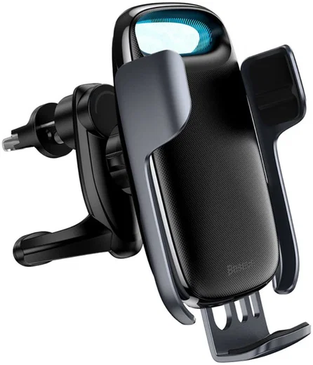 Baseus Telefoonhouder Auto Ventilatierooster met Draadloos Opladen 15W afbeelding 1