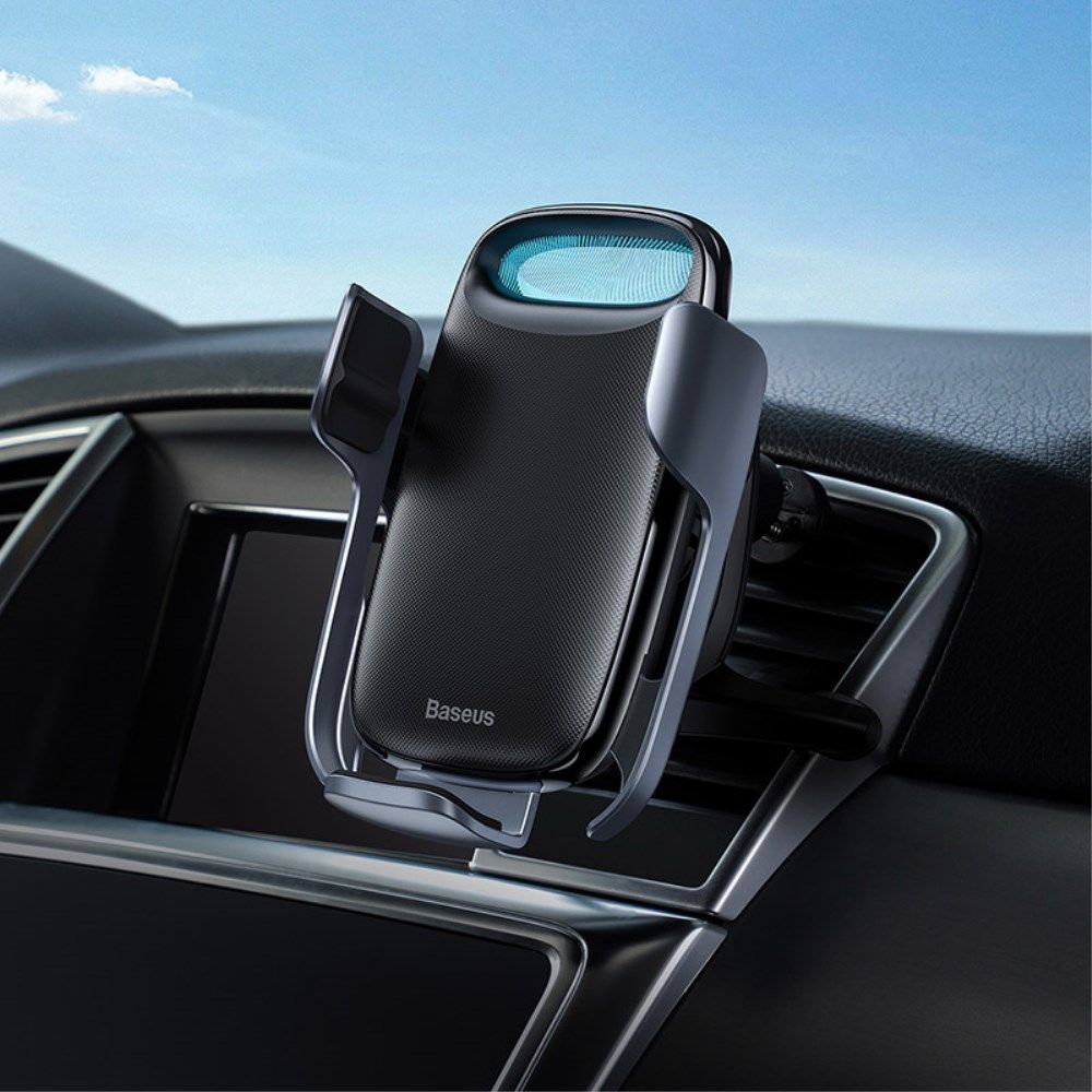 Baseus Telefoonhouder Auto Ventilatierooster met Draadloos Opladen 15W afbeelding 12