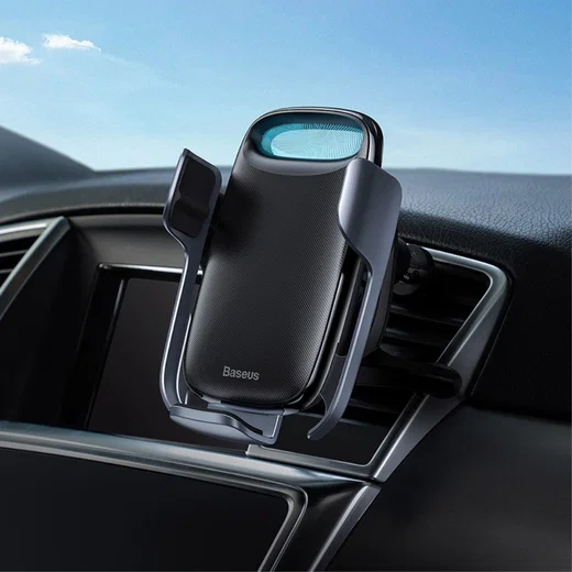 Baseus Telefoonhouder Auto Ventilatierooster met Draadloos Opladen 15W afbeelding 12