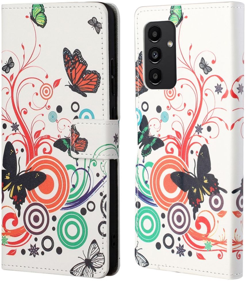Samsung Galaxy A13 4G Hoesje Portemonnee Book Case Butterfly Print afbeelding 3