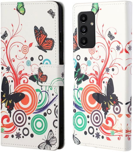 Samsung Galaxy A13 4G Hoesje Portemonnee Book Case Butterfly Print afbeelding 3