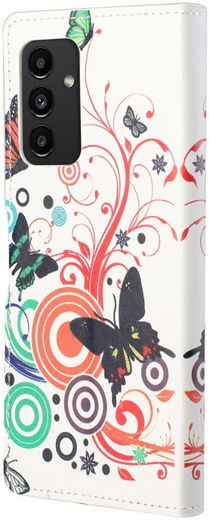 Samsung Galaxy A13 4G Hoesje Portemonnee Book Case Butterfly Print afbeelding 4