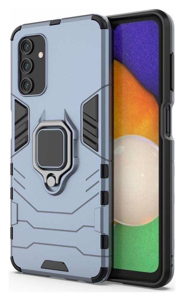 Samsung Galaxy A13 4G Hoesje Metalen Magnetische Ring Kickstand Blauw afbeelding 2