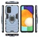 Samsung Galaxy A13 4G Hoesje Metalen Magnetische Ring Kickstand Blauw afbeelding 6