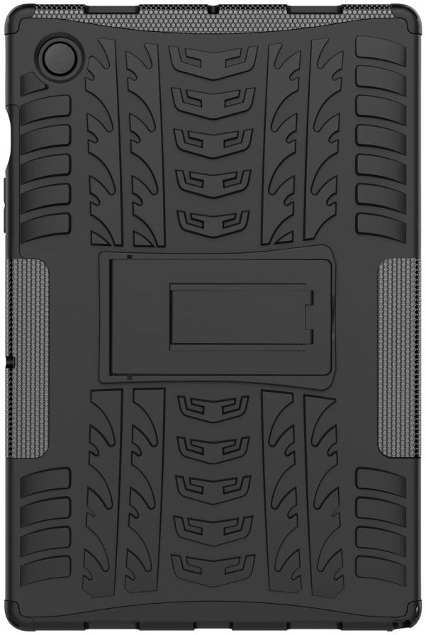 Samsung Galaxy Tab A8 Hoes Hybride Back Cover met Kickstand Zwart afbeelding 2