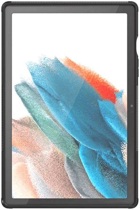 Samsung Galaxy Tab A8 Hoes Hybride Back Cover met Kickstand Zwart afbeelding 4