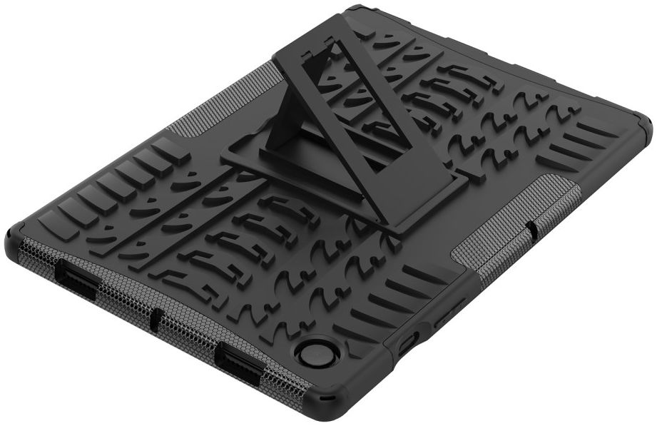 Samsung Galaxy Tab A8 Hoes Hybride Back Cover met Kickstand Zwart afbeelding 6