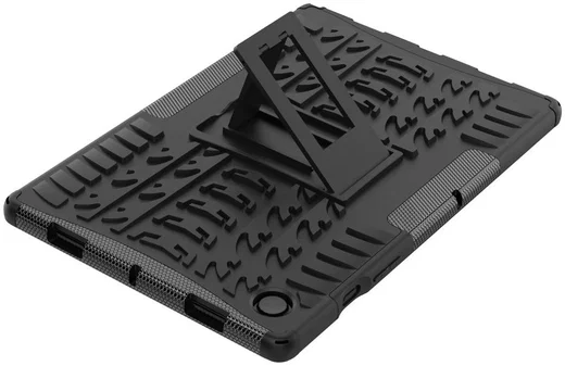 Samsung Galaxy Tab A8 Hoes Hybride Back Cover met Kickstand Zwart afbeelding 6
