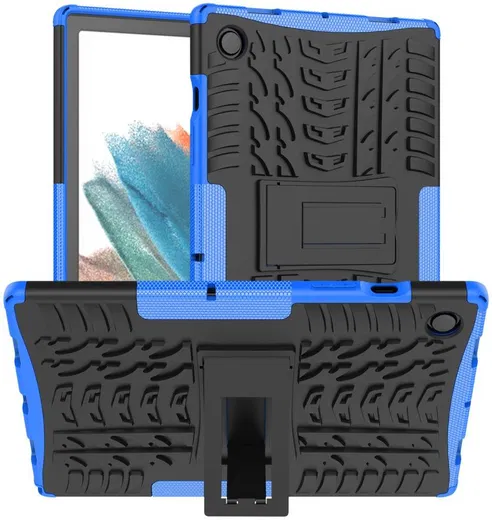 Samsung Galaxy Tab A8 Hoes Hybride Back Cover met Kickstand Blauw afbeelding 1