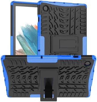 Samsung Galaxy Tab A8 Hoes Hybride Back Cover met Kickstand Blauw
