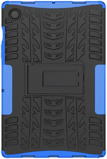 Samsung Galaxy Tab A8 Hoes Hybride Back Cover met Kickstand Blauw afbeelding 2