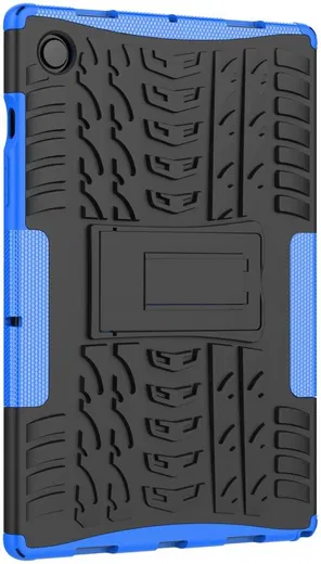 Samsung Galaxy Tab A8 Hoes Hybride Back Cover met Kickstand Blauw afbeelding 3