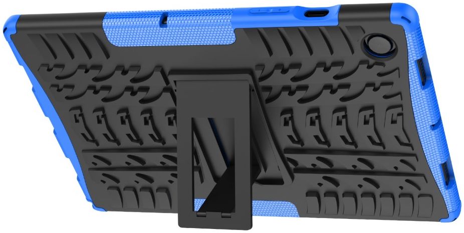 Samsung Galaxy Tab A8 Hoes Hybride Back Cover met Kickstand Blauw afbeelding 5
