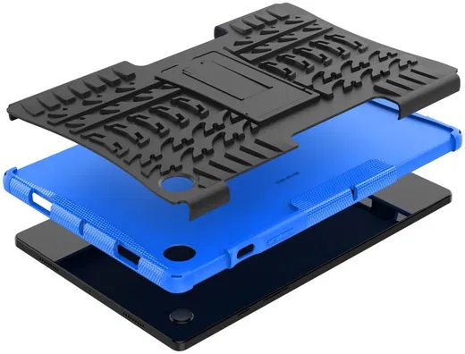 Samsung Galaxy Tab A8 Hoes Hybride Back Cover met Kickstand Blauw afbeelding 7