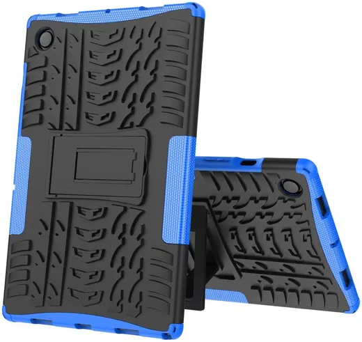 Samsung Galaxy Tab A8 Hoes Hybride Back Cover met Kickstand Blauw afbeelding 8