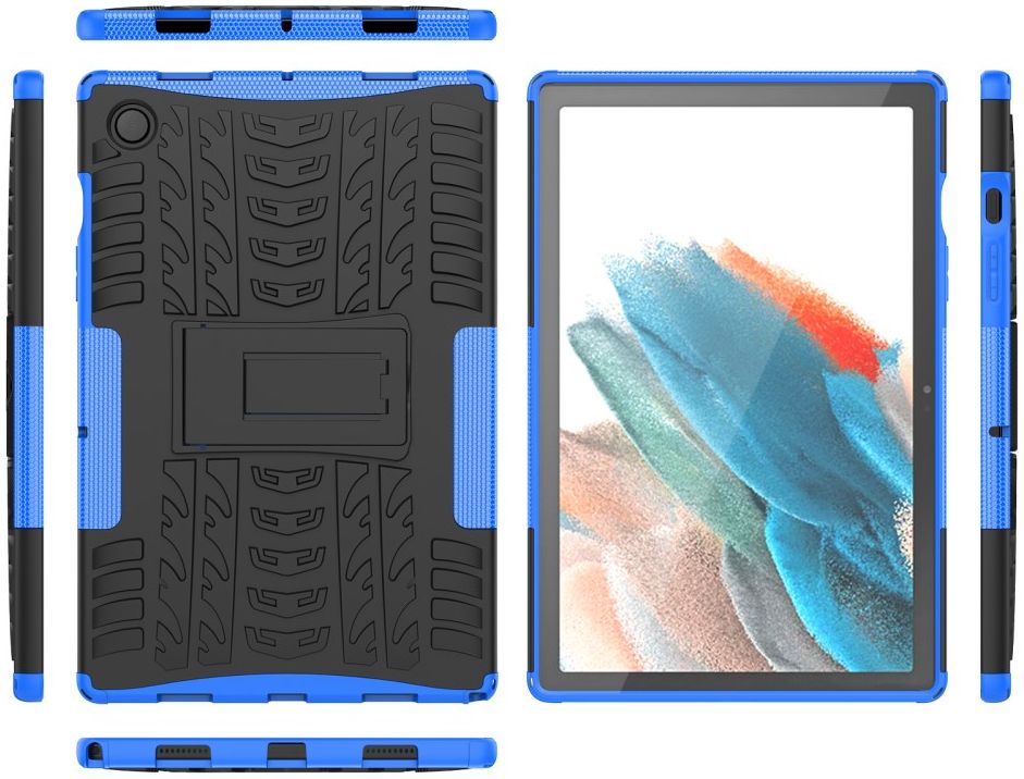 Samsung Galaxy Tab A8 Hoes Hybride Back Cover met Kickstand Blauw afbeelding 9